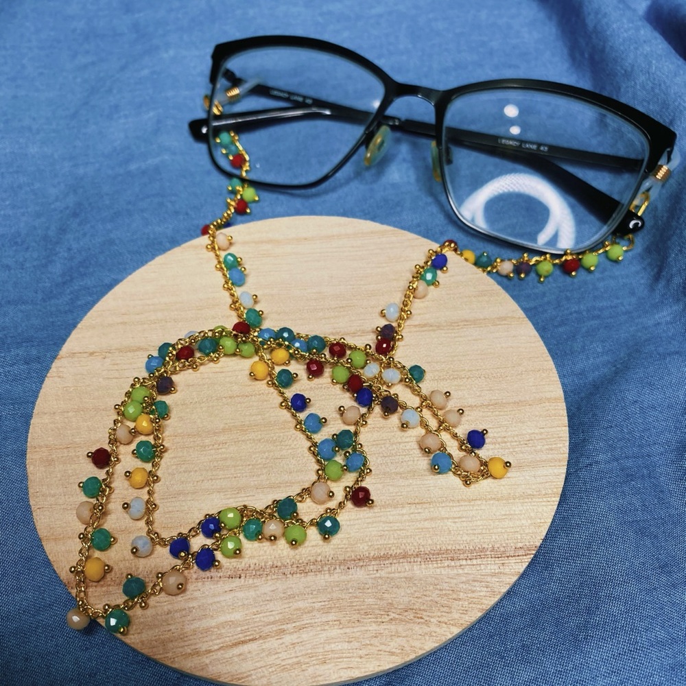 Handmade Necklace/ Glasses and Face Mask holder